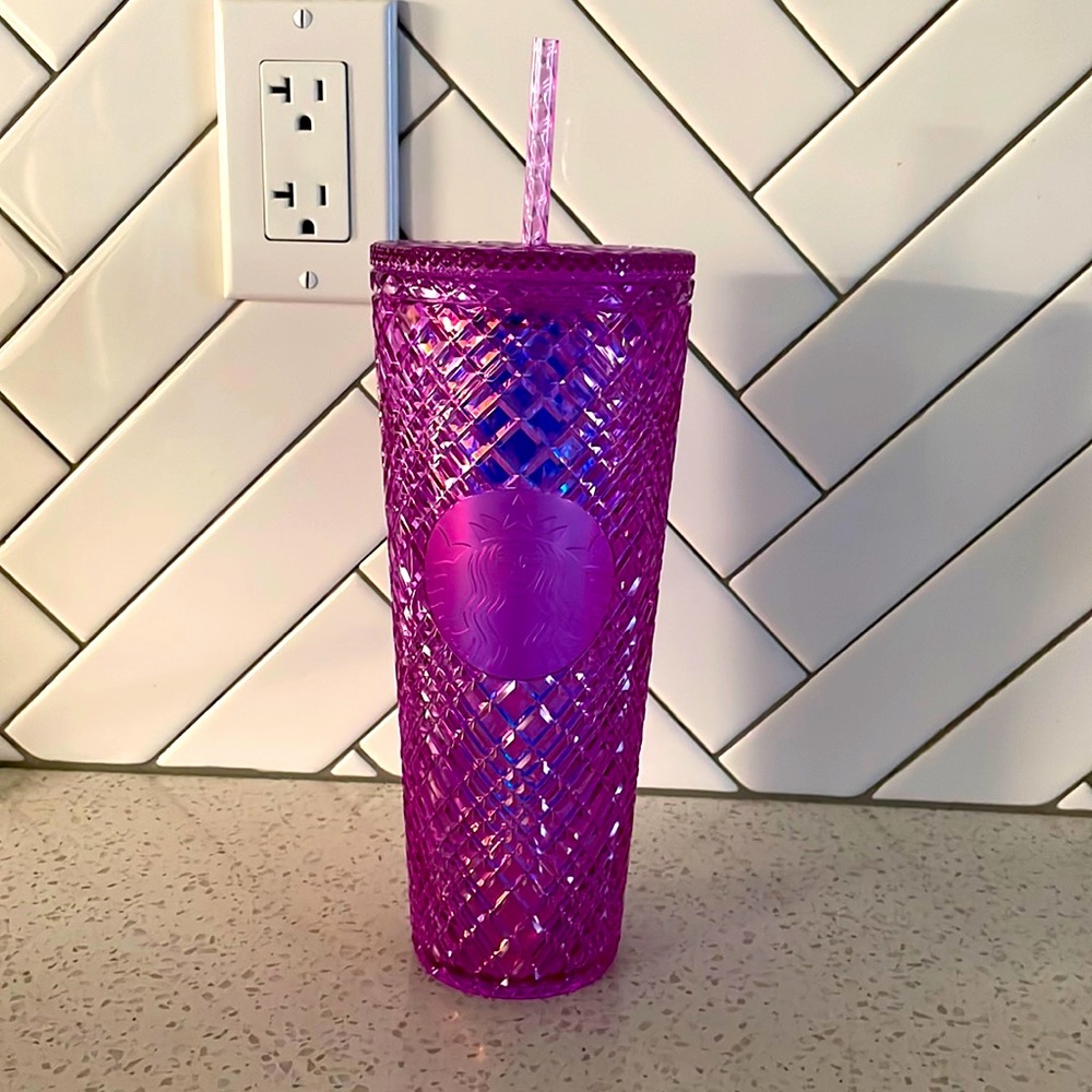 Jeweled purple Starbucks cup